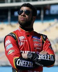 Darrell Wallace Junior looks on from pit road during NASCAR Xfinity Series qualifying at Phoenix International Raceway in Avondale, Arizona.