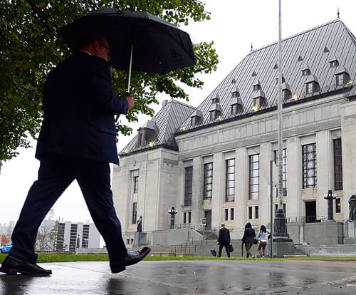 The Supreme Court of Canada building is pictured, in Ottawa, on October 15, 2014.