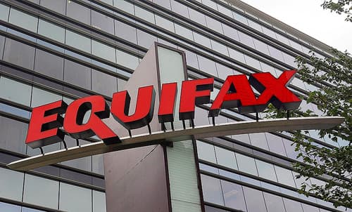 Signage at the corporate headquarters of Equifax Inc. in Atlanta