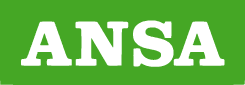 ANSA logo shown in green with white text