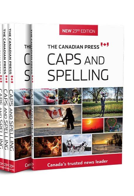 The Canadian Press Caps and SpellingImage